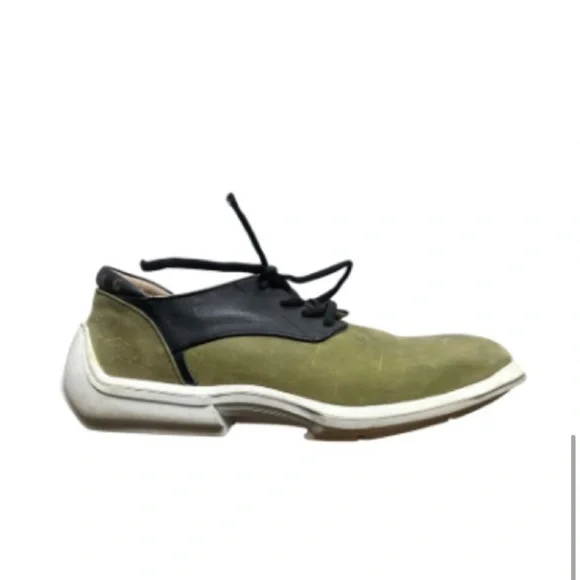 John Fluevog Future Angels Green Baldwin Derby Shoes | M7 - Picture 4 of 12